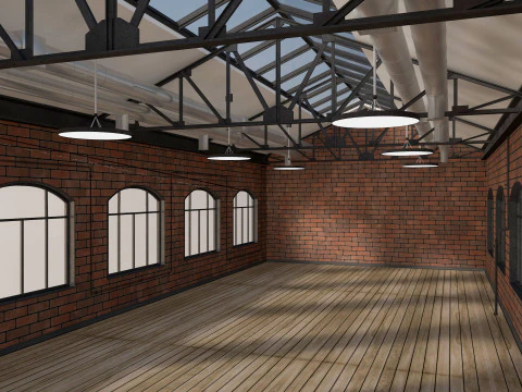 Loft Office 3D Model