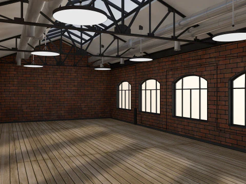 Loft Office 3D Model