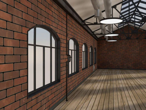 Loft Office 3D Model