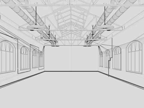 Loft Office 3D Model