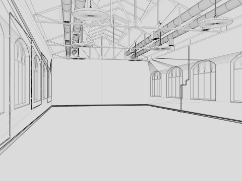 Loft Office 3D Model