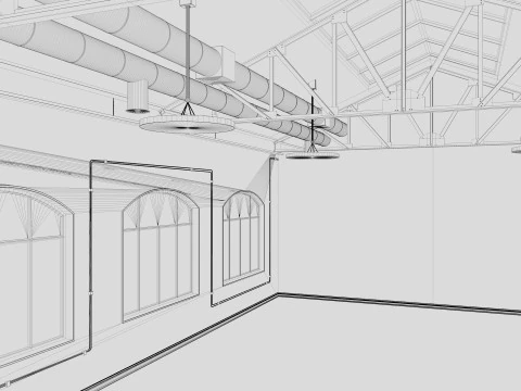 Loft Office 3D Model