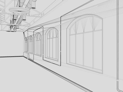 Loft Office 3D Model