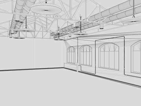 Loft Office 3D Model