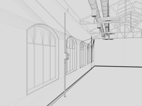 Loft Office 3D Model