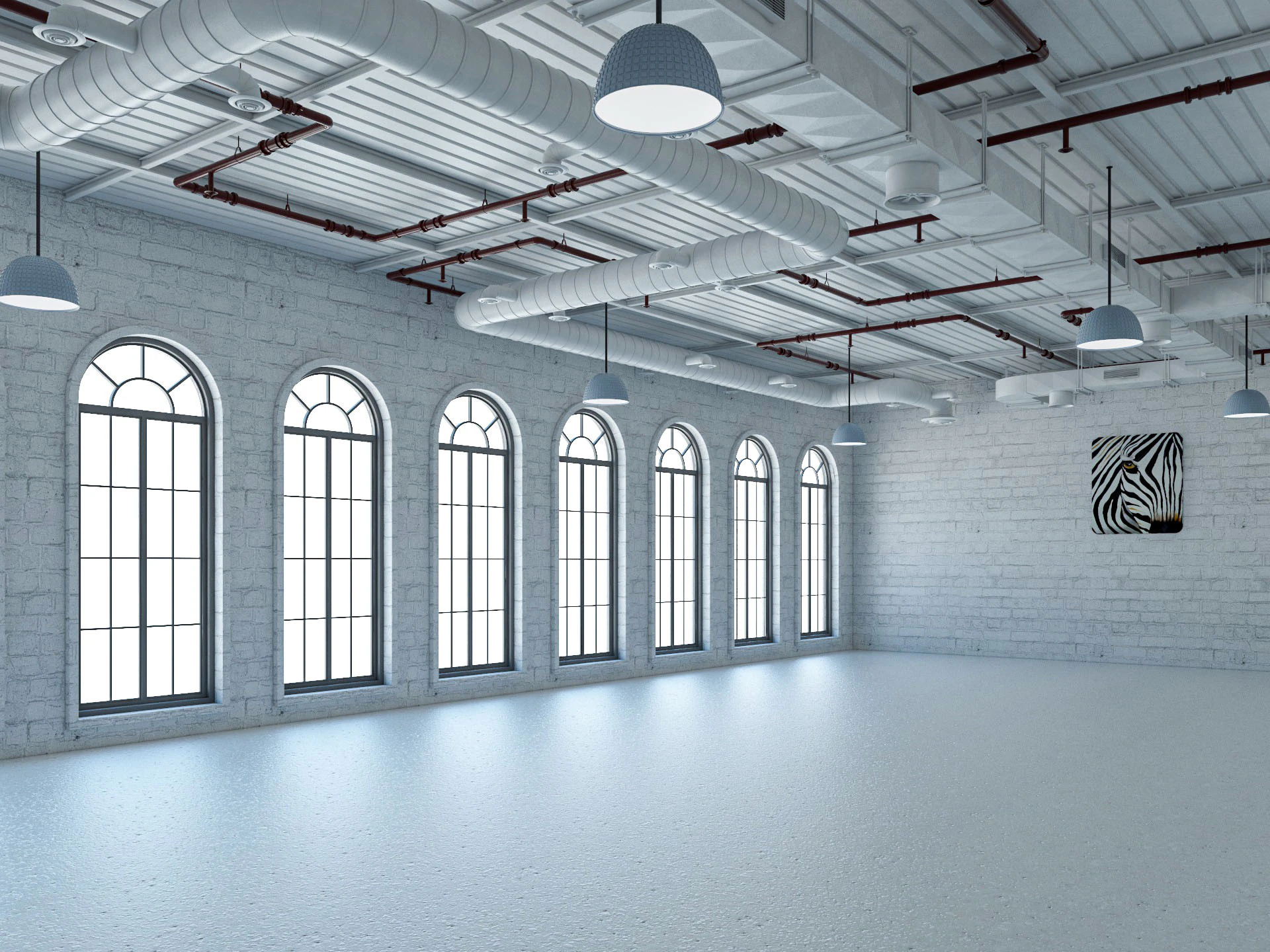Loft office interior 2 3D Model .c4d .max .obj .3ds .fbx .stl .blend 