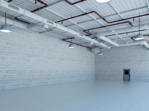 Loft office interior 2 3D Model