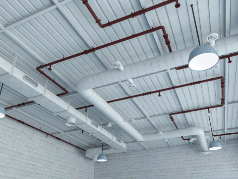 Loft office interior 2 3D Model