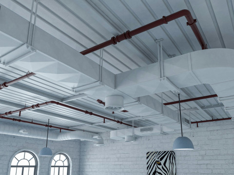 Loft office interior 2 3D Model