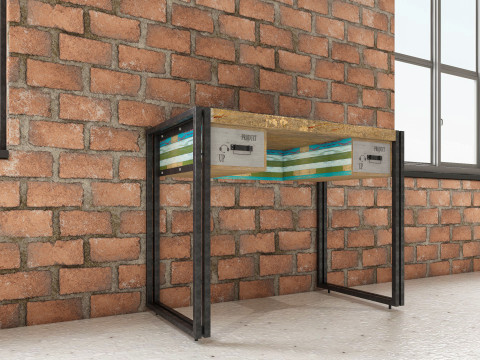 Loft office interior 3 3D Model