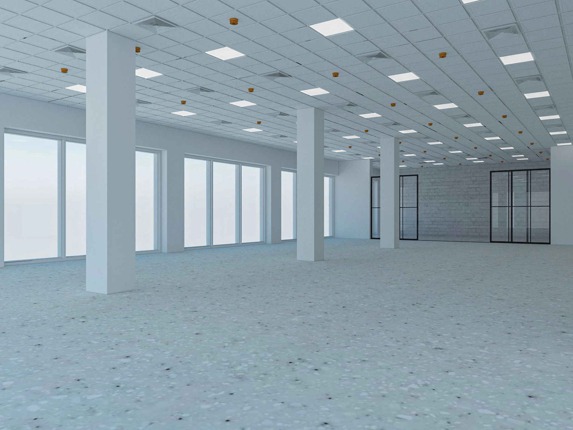 Loft Office interior 6 3D Model .c4d .max .obj .3ds .fbx .stl .blend 