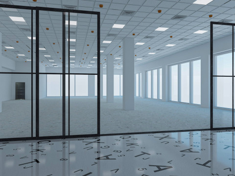 Loft Office interior 6 3D 모델
