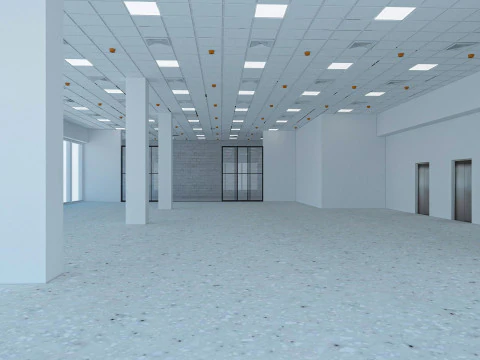 Loft Office interior 6 3D Model