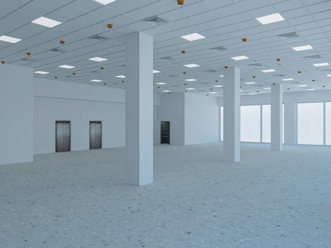 Loft Office interior 6 3D Model