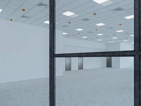 Loft Office interior 6 3D Model