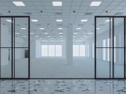Loft Office interior 6 3D 모델