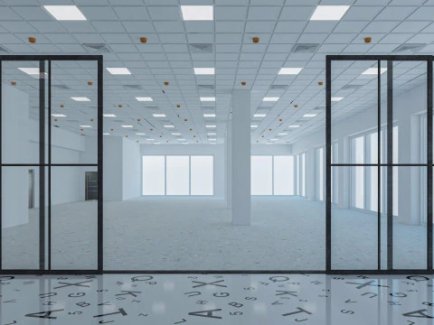 Loft Office interior 6 3D Model