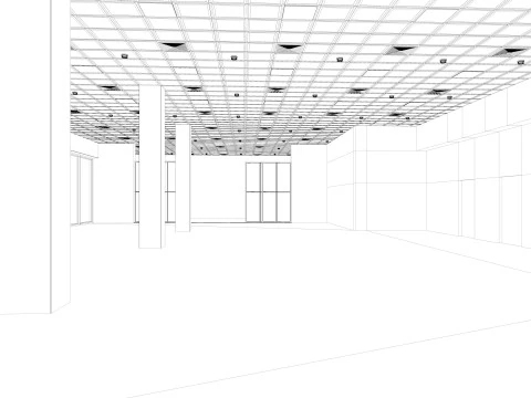 Loft Office interior 6 3D Model