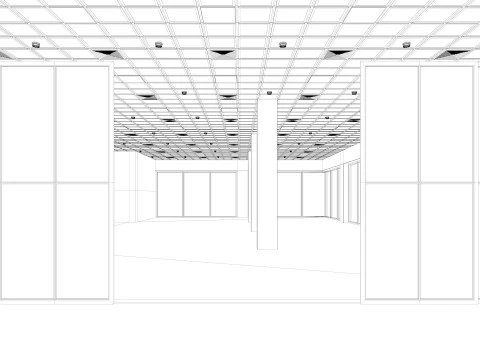 Loft Office interior 6 3D Model