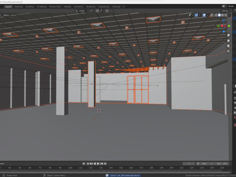 Loft Office interior 6 3D 모델