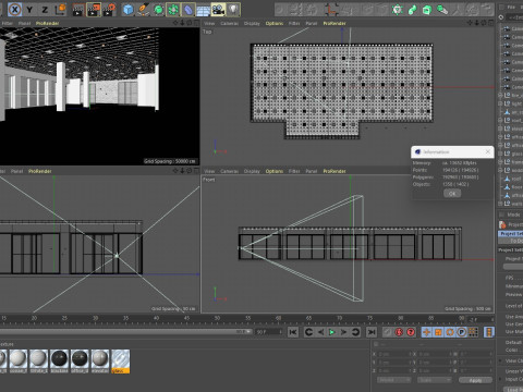 Loft Office interior 6 3D 모델
