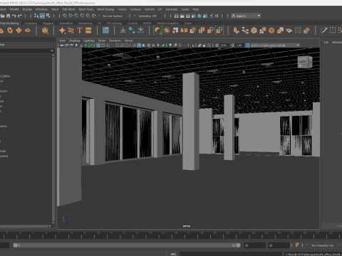 Loft Office interior 6 3D 모델