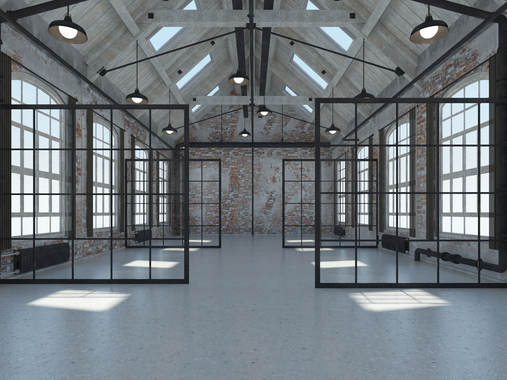 Interior do escrit&oacute;rio loft 4 Modelo 3D .c4d .max .obj .3ds .fbx .stl .blend 