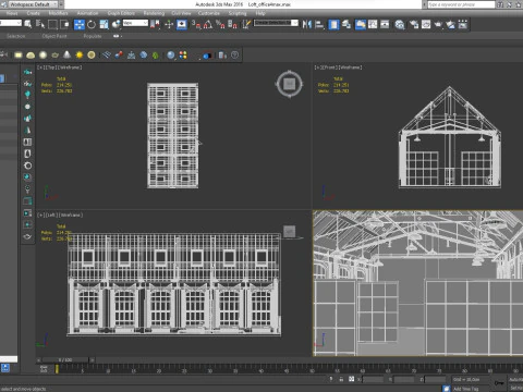 Interior do escrit&oacute;rio loft 4 Modelo 3D