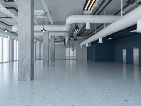 Loft Office interior 5 3D Model
