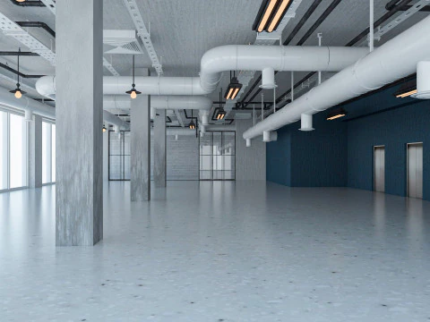 Interno dell'ufficio loft 5 Modello 3D