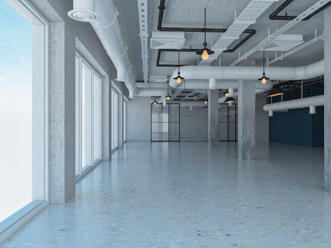 Loft Office interior 5 3D Model