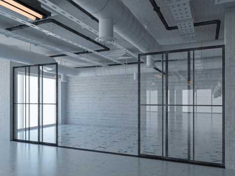 Loft Office interior 5 3D Model