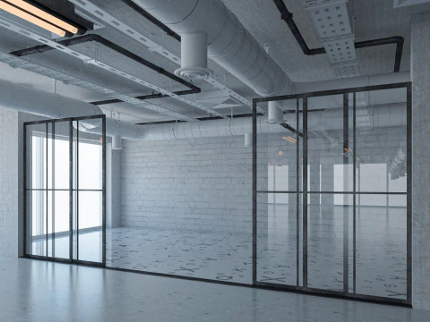 Interno dell'ufficio loft 5 Modello 3D