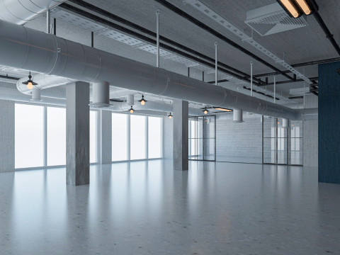 Loft Office interior 5 3D Model