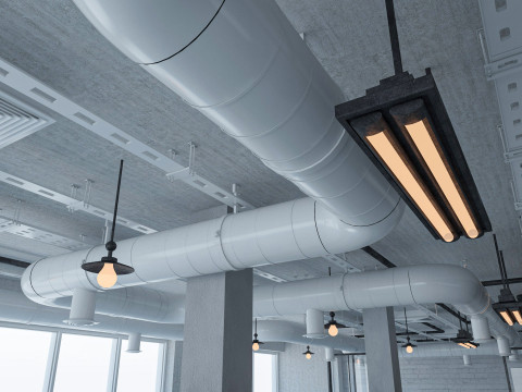 Loft Office interior 5 3D Model