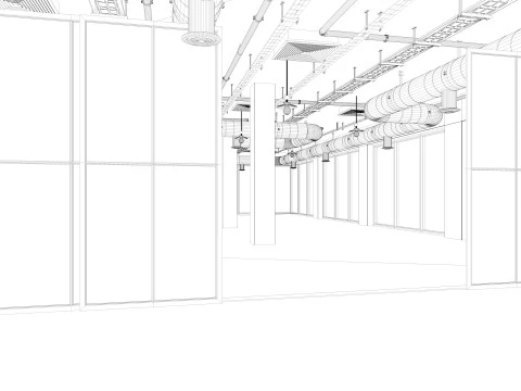 Interno dell'ufficio loft 5 Modello 3D