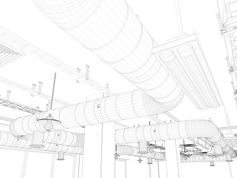 Loft Office interior 5 3D Model