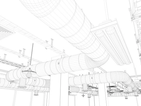 Interno dell'ufficio loft 5 Modello 3D