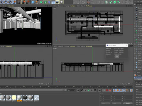 Interno dell'ufficio loft 5 Modello 3D