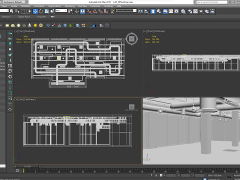 Loft Office interior 5 3D Model