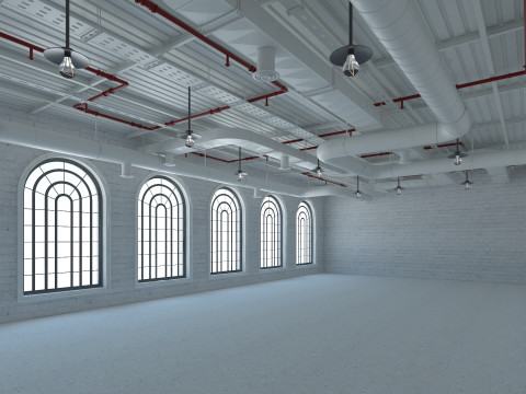 Loft office interior 7 Modèle 3D