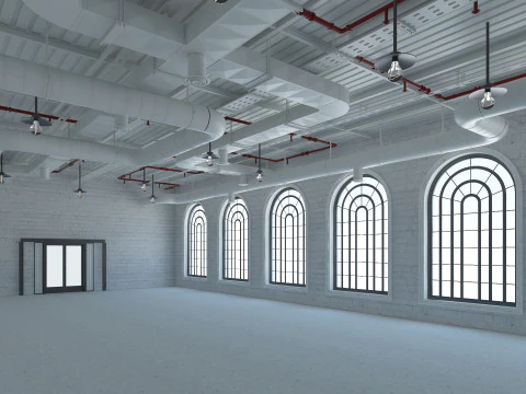 Loft office interior 7 3D Model