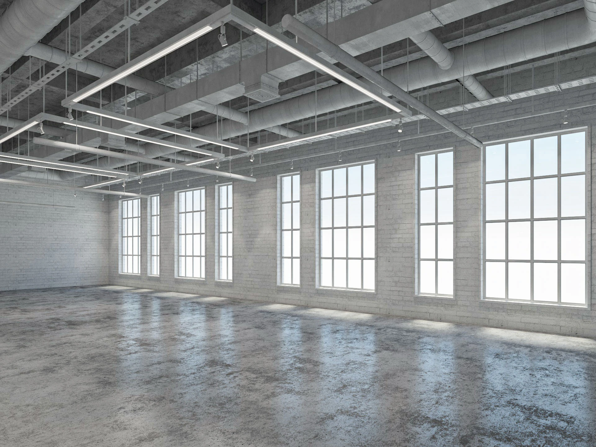 Loft Office interior 8 3D Model .c4d .max .obj .3ds .fbx .stl .blend 