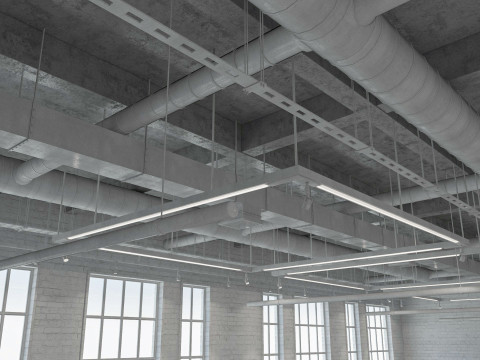 Loft Office interior 8 3D Model