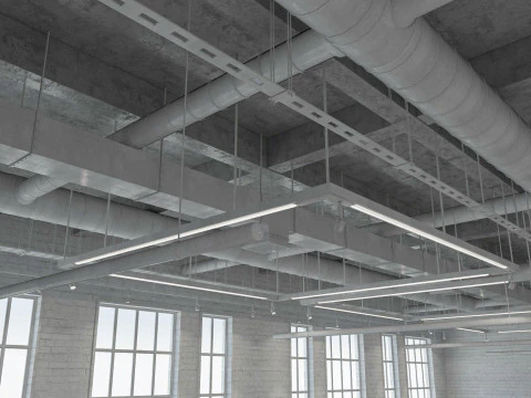 Loft Office interior 8 3D Model
