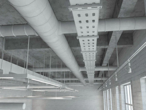 Loft Office interior 8 3D Model