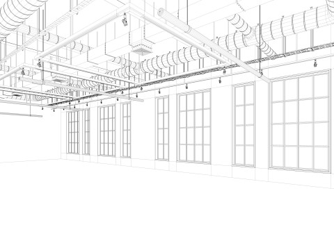 Loft Office interior 8 3D Model