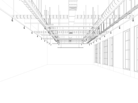 Loft Office interior 8 3D Model