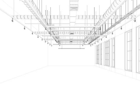 Loft Office interior 8 3D Model
