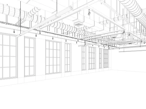 Loft Office interior 8 3D Model